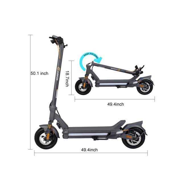 CUNFON Electric Scooter Adults 1200W Motor MAX 50 Miles Long Range & 31 ...