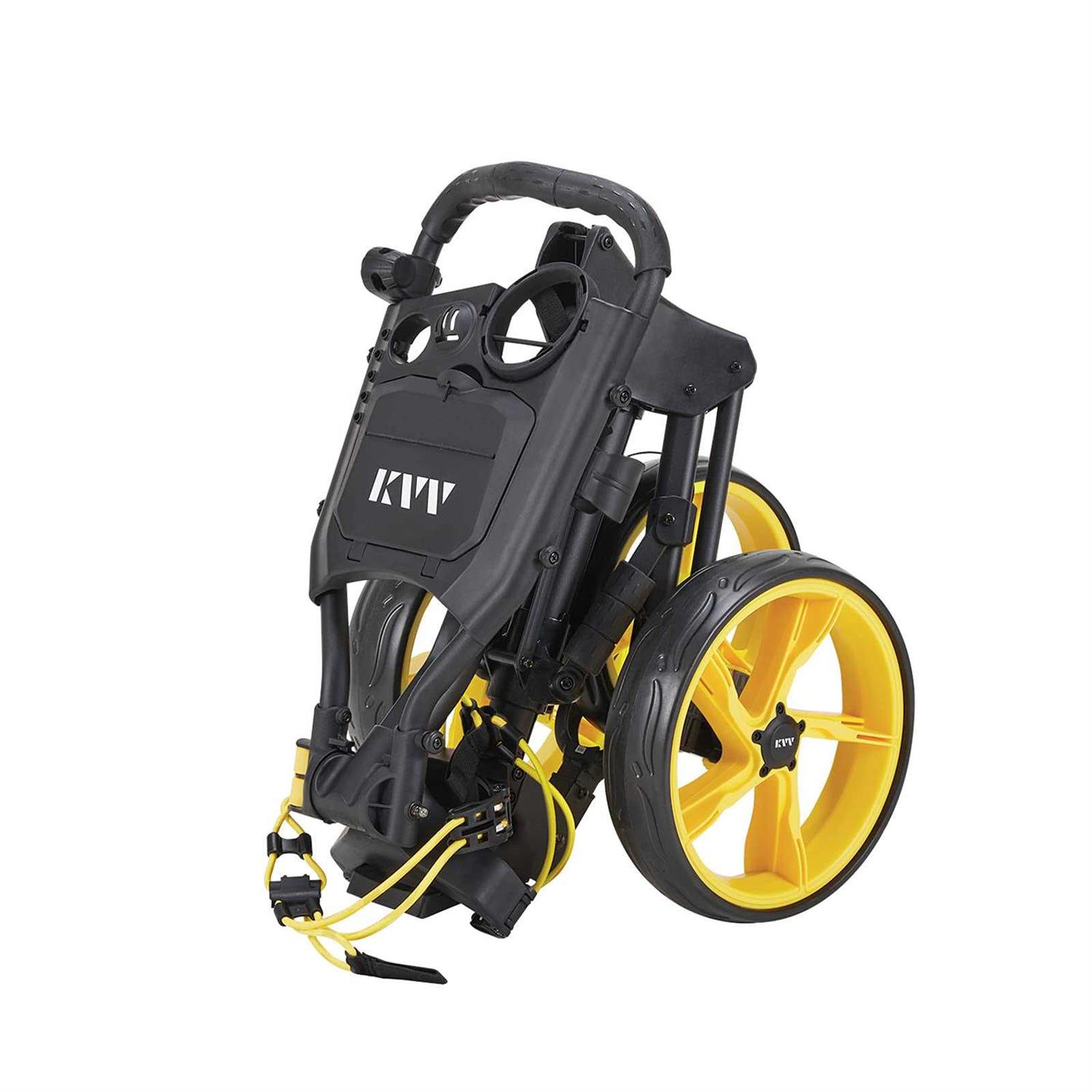 KVV 3 Wheel Foldable/Collapsible Golf Push Cart Ultra Lightweight ...